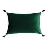 Capeview Interiors Emerald Tasselled Velvet Cushion Cover