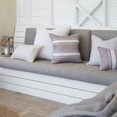 Capeview Interiors Off-White Bianca Linen-Blend Cushion Cover