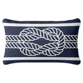 Capeview Interiors Nautical Knot Linen-Blend Cushion Cover