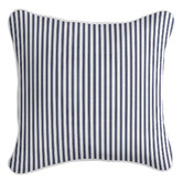 Capeview Interiors Ticking Stripe Square Linen-Blend Cushion Cover