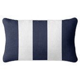 Capeview Interiors Classic Stripe Rectangular Linen-Blend Cushion Cover