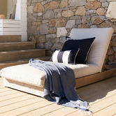 Capeview Interiors Classic Stripe Rectangular Linen-Blend Cushion Cover