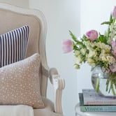 Capeview Interiors Zoe Polka Dot Rectangular Linen-Blend Cushion Cover