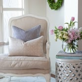 Capeview Interiors Zoe Polka Dot Rectangular Linen-Blend Cushion Cover