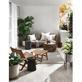 Capeview Interiors Off-White Bianca Linen-Blend Cushion Cover