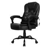 Hoxton Room Black Madison Faux Leather Massage Executive Chair