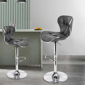Hoxton Room Leana Faux Leather Adjustable Barstools