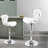Hoxton Room Luna Faux Leather Adjustable Barstools
