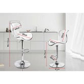 Hoxton Room Luna Faux Leather Adjustable Barstools