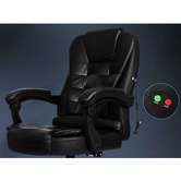 Hoxton Room Black Madison Faux Leather Massage Executive Chair