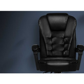 Hoxton Room Black Madison Faux Leather Massage Executive Chair