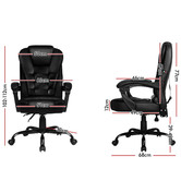 Hoxton Room Black Madison Faux Leather Massage Executive Chair