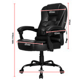 Hoxton Room Black Madison Faux Leather Massage Executive Chair