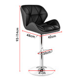 Hoxton Room Willa Faux Leather Adjustable Barstools