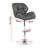 Hoxton Room Willa Faux Leather Adjustable Barstools