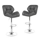 Hoxton Room Willa Faux Leather Adjustable Barstools