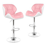 Hoxton Room Willa Faux Leather Adjustable Barstools