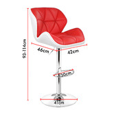 Hoxton Room Willa Faux Leather Adjustable Barstools