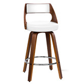 Hoxton Room 65cm Davian Faux Leather Swivel Bar Stools