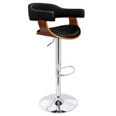 Hoxton Room Demetrius Faux Leather Adjustable Barstool