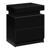 Hoxton Room Nolen 2 Drawer Bedside Table with LED Light