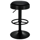 Hoxton Room Sade Faux Leather Adjustable Swivel Barstools