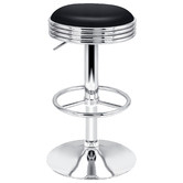 Hoxton Room Sade Faux Leather Adjustable Swivel Barstools