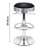 Hoxton Room Sade Faux Leather Adjustable Swivel Barstools
