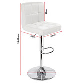 Hoxton Room Ralph Faux Leather Adjustable Barstools