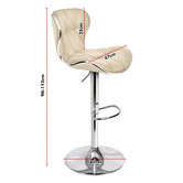 Hoxton Room Luna Faux Leather Adjustable Barstools