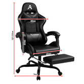 Hoxton Room Darius Faux Leather Gaming Chair with Lumbar Massage