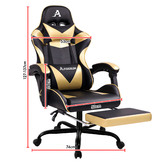Hoxton Room Darius Faux Leather Gaming Chair with Lumbar Massage