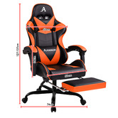 Hoxton Room Darius Faux Leather Gaming Chair with Lumbar Massage