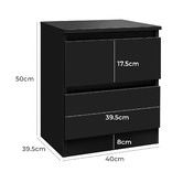 Hoxton Room Regal 2 Drawer Bedside Table