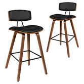 Hoxton Room 70cm Davion Faux Leather Bar Stools