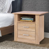Hoxton Room Manchester 2 Drawer Bedside Table