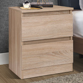Hoxton Room Regal 2 Drawer Bedside Table