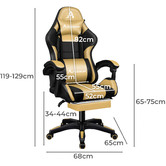 Hoxton Room Nightcrawler PU Leather Gaming Chair with Footrest