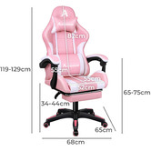 Hoxton Room Nightcrawler PU Leather Gaming Chair with Footrest