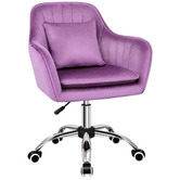 Hoxton Room Carrie Velvet Office Chair