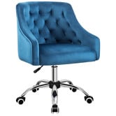 Hoxton Room Cassie Tufted Velvet Office Chair