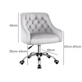Hoxton Room Cassie Tufted Velvet Office Chair