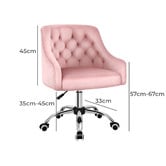 Hoxton Room Cassie Tufted Velvet Office Chair