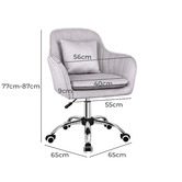 Hoxton Room Carrie Velvet Office Chair