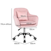 Hoxton Room Carrie Velvet Office Chair
