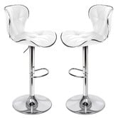 Hoxton Room Luna Faux Leather Adjustable Barstools