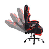 Hoxton Room Darius Faux Leather Gaming Chair with Lumbar Massage