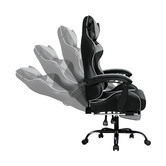 Hoxton Room Darius Faux Leather Gaming Chair with Lumbar Massage