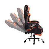 Hoxton Room Darius Faux Leather Gaming Chair with Lumbar Massage