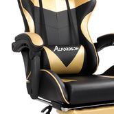 Hoxton Room Darius Faux Leather Gaming Chair with Lumbar Massage